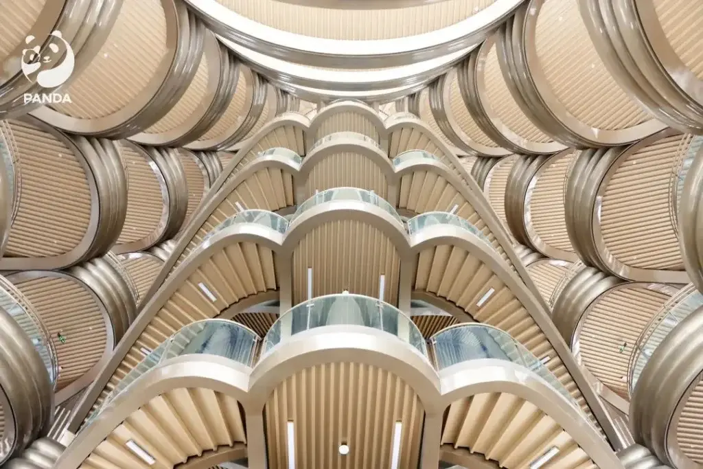 Interior view of the Panda Tower