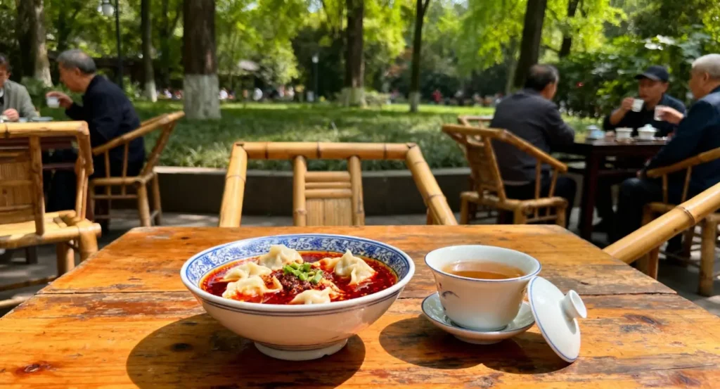 Zhong Dumpling Restaurant in Chengdu People's Park