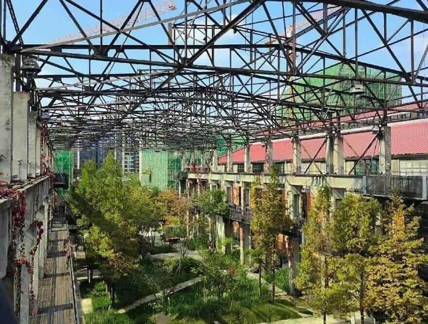 Abandoned factory building in Chengdu CRRC Shared City