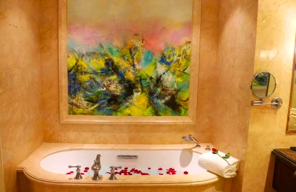 Chengdu Jinyun Hotel deluxe room bathroom