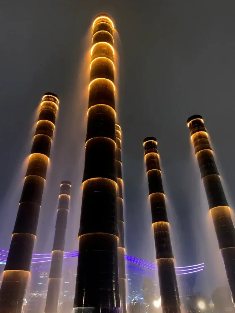 Night view of Chengdu Time and Space Ring and Tower of Vitality Night view of Chengdu Time and Space Ring and Tower of Vitality