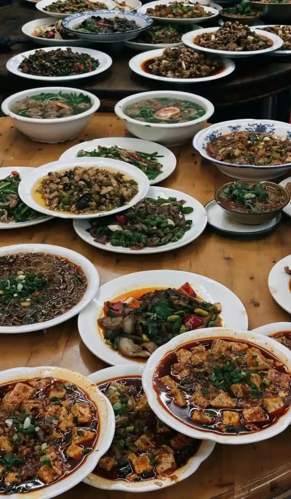 chengdu sichuan food:Sichuan cuisine at Dongzikou Liangfen Shop