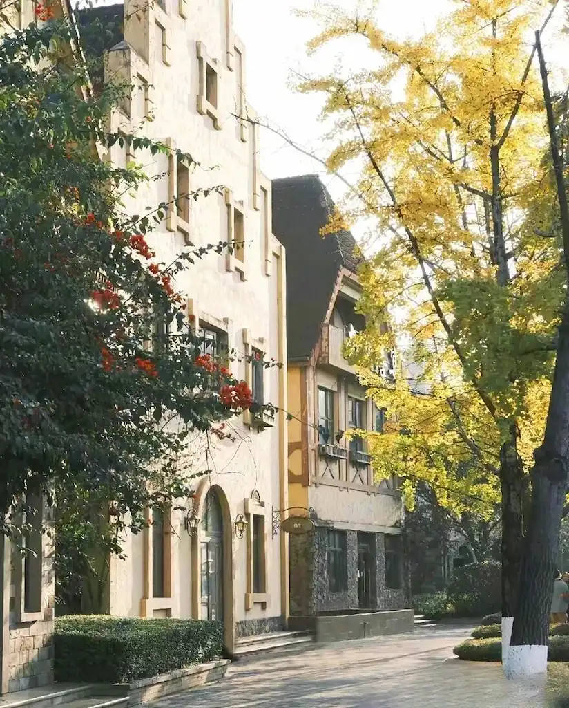 The walls of Chengdu Nanhu Wetland Park
