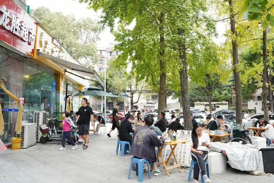 SunJi three bowls of dumplings at the restaurant