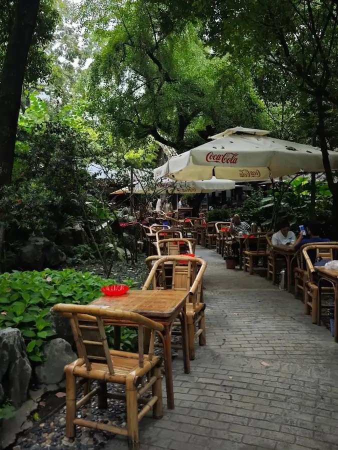 tourist attractions in chengdu:Heming Tea House in Chengdu People's Park