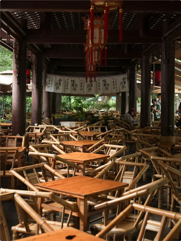 chengdu attractions list:Teahouse in People’s Park